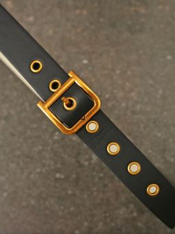 Twenty Dresses by Nykaa Fashion - Black Rivet In Style Belt