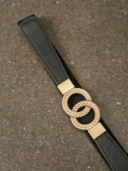 Twenty Dresses by Nykaa Fashion - Black Locked With Me Belt