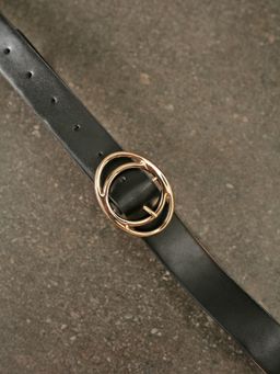 Twenty Dresses by Nykaa Fashion - Black The Doubled Up Belt