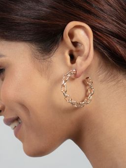 Twenty Dresses by Nykaa Fashion - The Chains Go Around Earrings