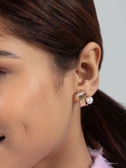 Twenty Dresses by Nykaa Fashion - A Little Gold Stud Earrings