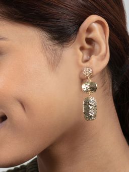 Twenty Dresses by Nykaa Fashion - The Rocky Path Drop Earrings