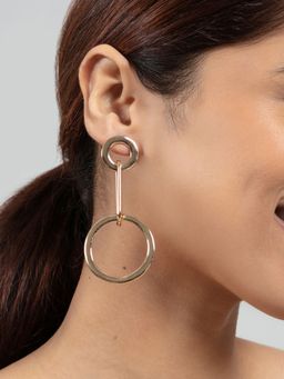 Twenty Dresses by Nykaa Fashion - The Circular Affair Drop Earrings