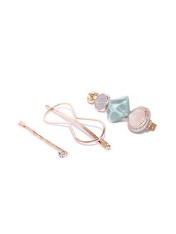 Twenty Dresses by Nykaa Fashion - Shimmer In Stones Hair Pins (Pack of 3)