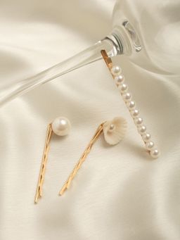 Twenty Dresses by Nykaa Fashion - By The Sea Side Hair Pins (Pack of 3)