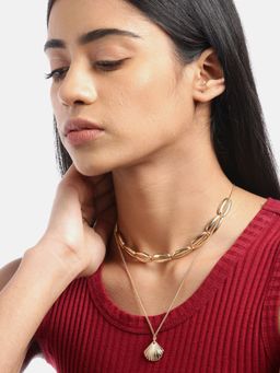 Twenty Dresses by Nykaa Fashion - Shell Under The Sea Necklace