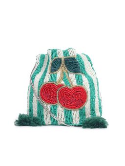 Astrid - Beaded Work Party Sling Bag - Green