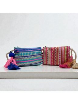 Astrid - Multi-Color Assorted Tassel Sling Bags (Pack of 2)