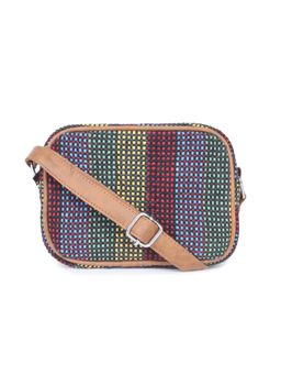 Astrid - Multi-Color Rectangle Stripe Sling Bag