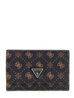 Guess - Brown Logo PU Women Wristlet Wallet