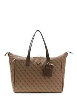 Guess - Brown Logo PU Women Tote Bag