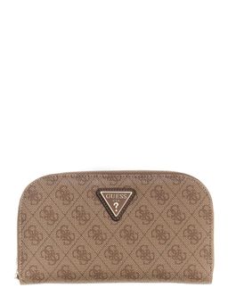 Guess - Brown Logo PU Women Wristlet Wallet