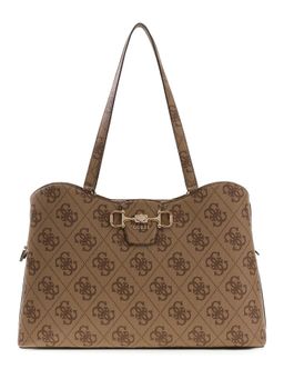 Guess - Brown Logo PU Women Tote Bag