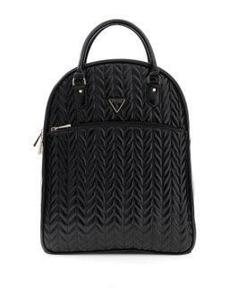 Guess - Black Textured PU Women Backpack