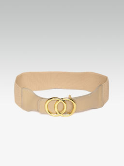 Twenty Dresses by Nykaa Fashion - Beige Entwined In Circles Belt