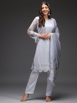 Readiprint - Lavender Color Kurti with Bottom and Dupatta (Set of 3)