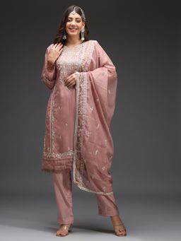 Readiprint - Mauve Color Kurti with Bottom and Dupatta (Set of 3)