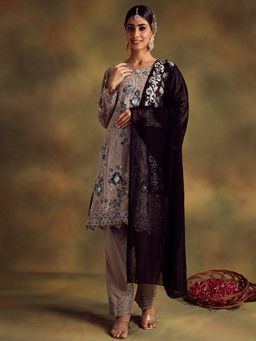 Readiprint - Mauve Color Kurti with Bottom and Dupatta (Set of 3)