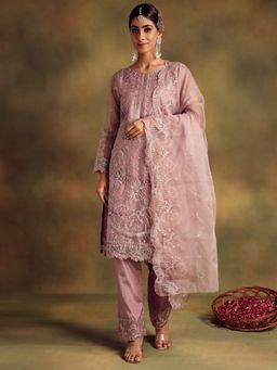 Readiprint - Muave Color Kurti with Bottom and Dupatta (Set of 3)