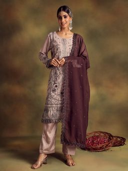 Readiprint - Pink Color Kurti with Bottom and Dupatta (Set of 3)