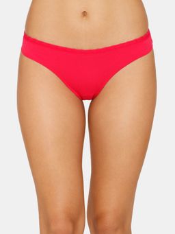 Zivame - Low Rise Zero Coverage Thong Red
