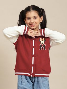 Kidsville - Mickey & Friends Printed Regular Fit Jacket for Girls