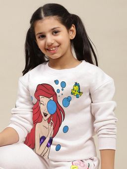Kidsville - Disney Princess Printed Oversize Sweatshirt for Girls