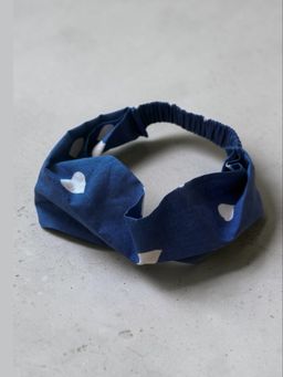 That Romeo - Navy Blue Midnight Hearts Twist Headband