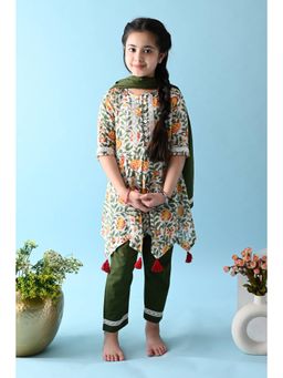 The Cotton Staple - Kali Anarkali Set (Set of 3)