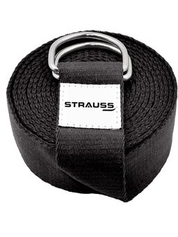 Strauss - Yoga Belt, 8 Feet (Black)