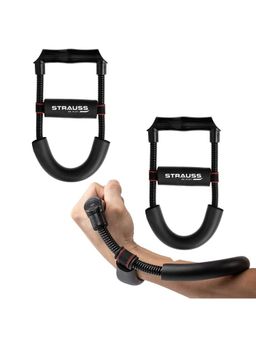 Strauss - Adjustable Wrist/Forearm Strengthener, (Black), Pack of 2