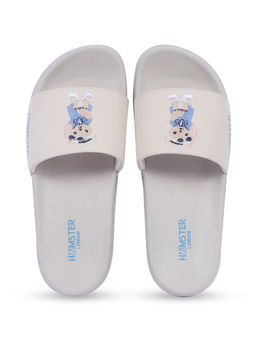 Hamster London - Unisex Ted H Romeo Sliders- Off White