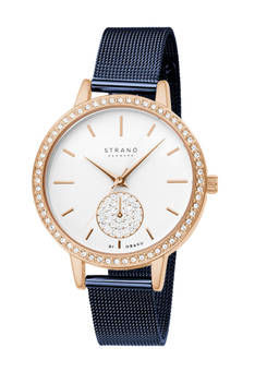 Strand by Obaku - Isla Silver Dial Quartz Watch For Women (S705LXVIML)