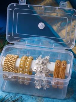 NUI - Gold Plated Traditional and Ethnic Bangles Set (Pack of 4)