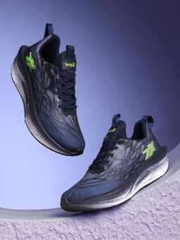 LIBERTY - Leap7X Xlm-01 Navy Blue Sports Lace-Up Running Shoes for Men
