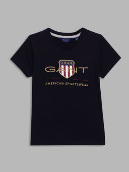 GANT - Kids Navy Blue Printed T-shirt