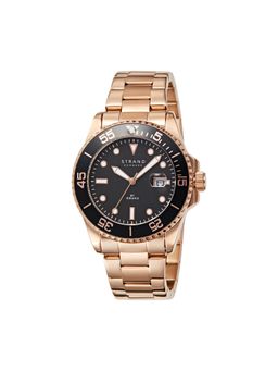 Strand by Obaku - Bondi Merlot Turn Able Bezel Black Round Dial Mens Watch - S727GDVBSV