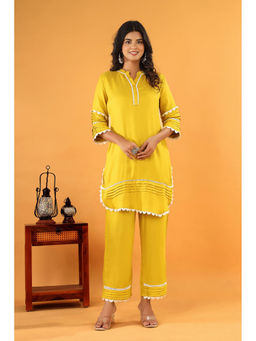 Autumnlane - Yellow Pawan Sunflower Cotton Co-Ord (Set of 2)