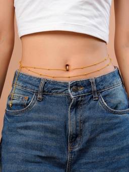 Voylla - Women Gold Contemporary Gold Plated Waist Chain