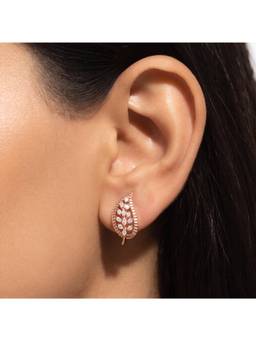 IRASVA - Women White Stones No Plating Pair Of Earrings