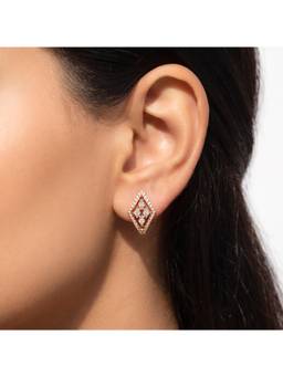 IRASVA - Women White Stones No Plating Pair Of Earrings