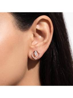IRASVA - Women White Stones No Plating Pair Of Earrings