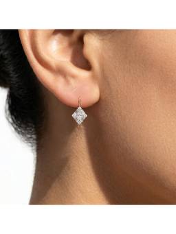 IRASVA - Women White Stones No Plating Pair Of Earrings