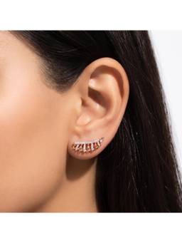 IRASVA - Women White Stones No Plating Pair Of Earrings