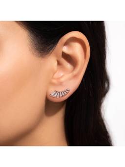 IRASVA - Women White Stones No Plating Pair Of Earrings