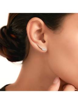 IRASVA - Women White Stones No Plating Pair Of Earrings