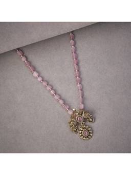 Opal Touch - Women Pink Fusion Gold Plated Necklace