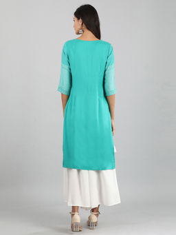 Aurelia - Turquoise Printed Kurta
