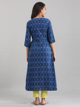 Aurelia - Blue Printed Kurta