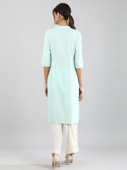 Aurelia - Blue Solid Kurta
